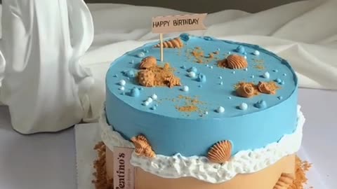 BEAUTIFUL SEA CAKE DECORATION