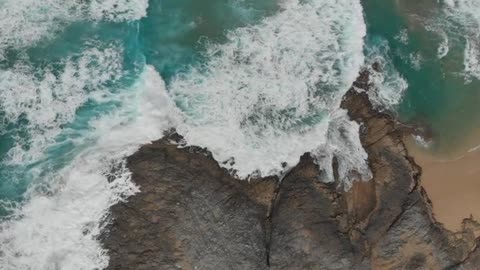 Natural view of the water from the top