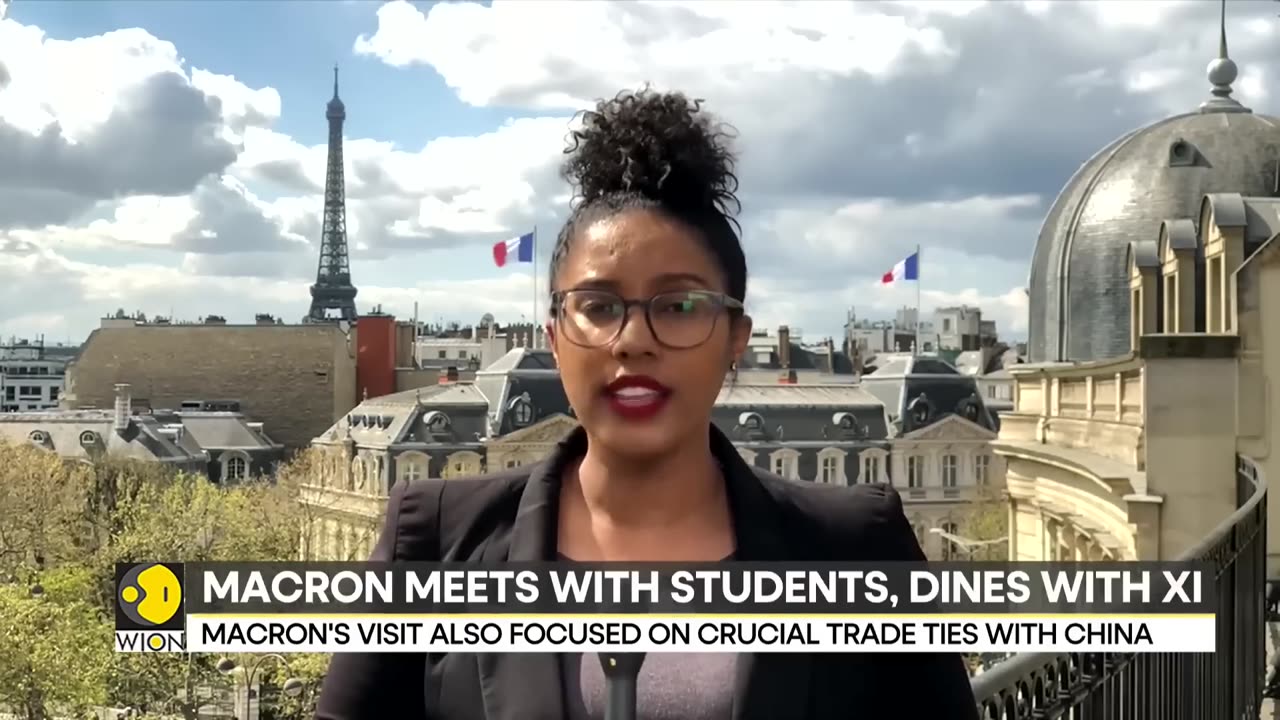 Macron meets with students, dines with Xi on final day of China visit | Latest English News