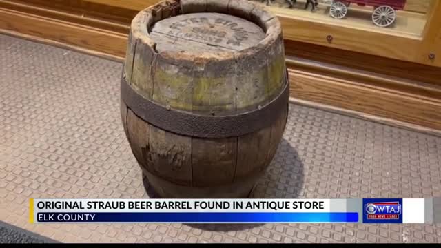 Straub beer barrel found in Elk County