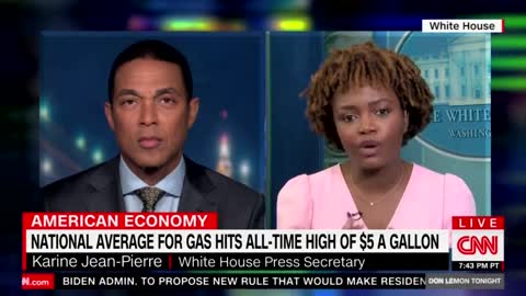 CNN GOES OFF ON WH Press Sec For Inflation