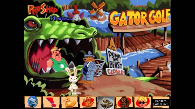 Sam and Max go to Gator Golf Game clip Sam and Max Hit The Road PC Game