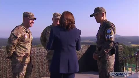 While visiting the DMZ, Kamala asks “Have you seen the photographs from the Webb telescope?”