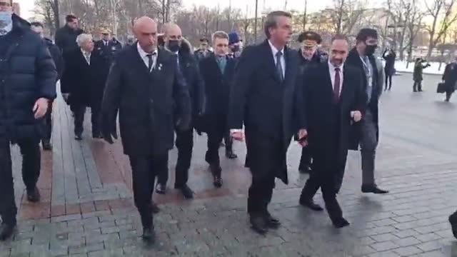 Président Brésilien à Moscou le 16/02/2022.