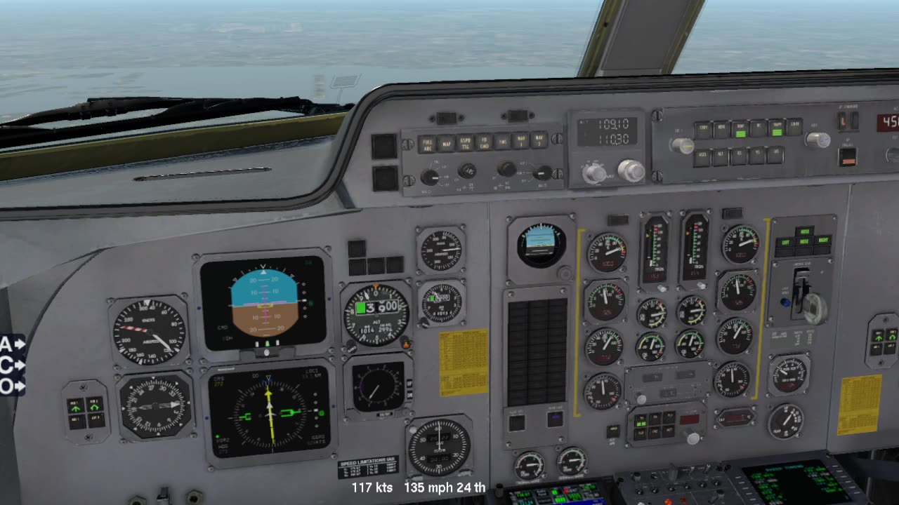 the Fokker F50 - Xplane 11 - ILS testing on KMIA -