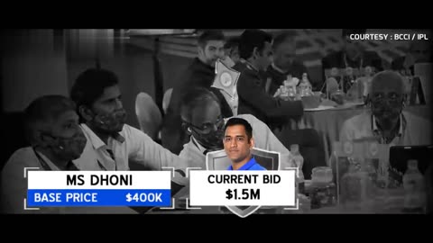 Ms Dhoni's IPL auction seen 🔥