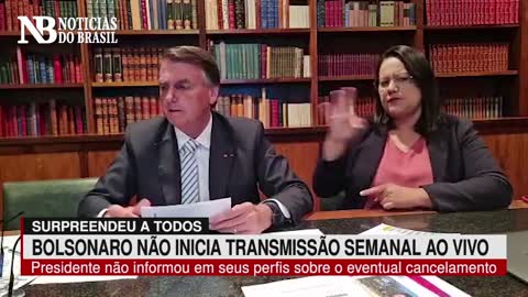 Bolsonaro surpreende e tradicional Live Semanal não é transmitida