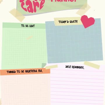 SELF CARE PLANNER - Instant Download ❤️