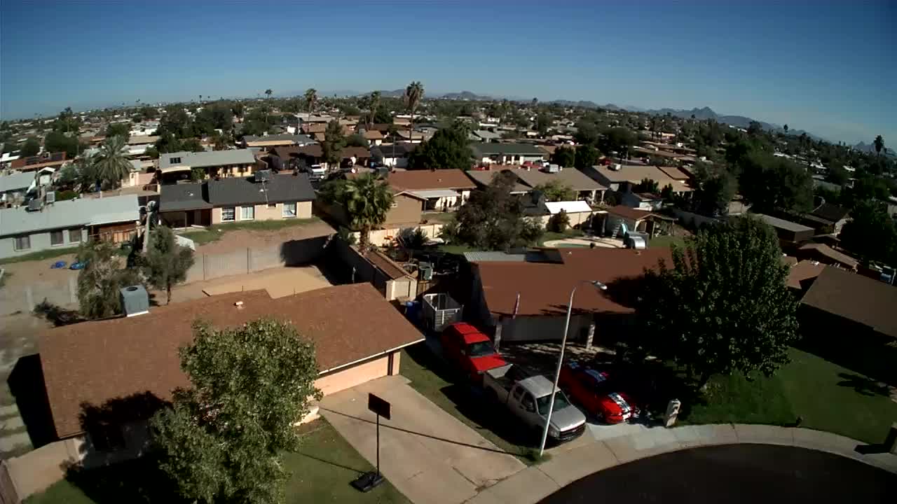Drone flyover chop shop by illegals