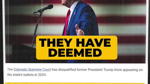 Colorado Disqualifies Trump #Election2024 #Interference #Colorado