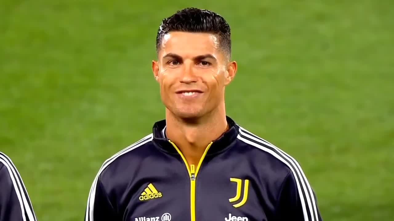 Ronaldo smiling