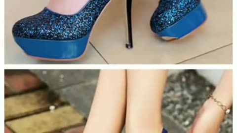 Glitter blue Vs Simple Blue