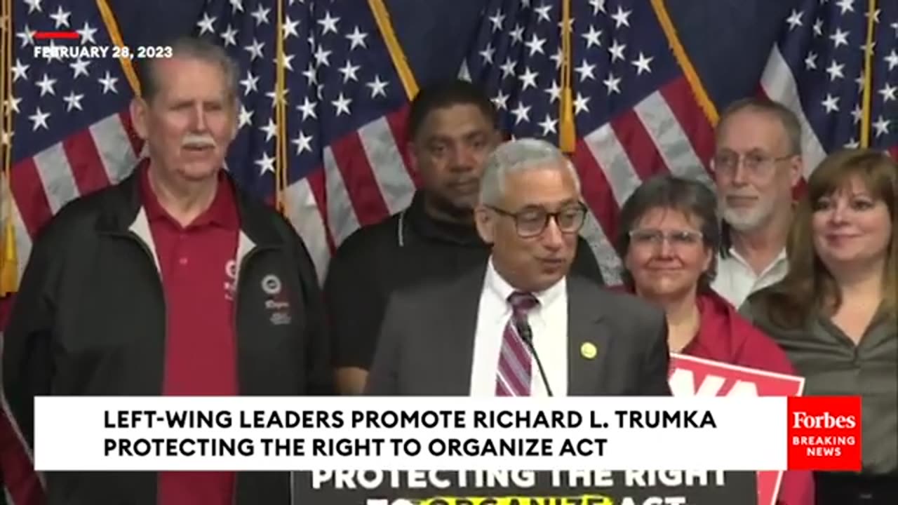 LeftWing Leaders Unveil ProLabor Richard L Trumka Protecting The Right To Organize Act