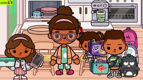 Kids FIRST DAY of SCHOOL_MORNING ROUTINE_ Toca Boca Life World