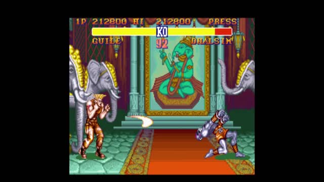 Street Fighter II World Warrior / Super Nintendo / Guile gameplay LV: 7