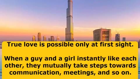 True love is possible only at first sight.