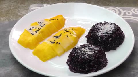 Thai Mango black Sticky Rice