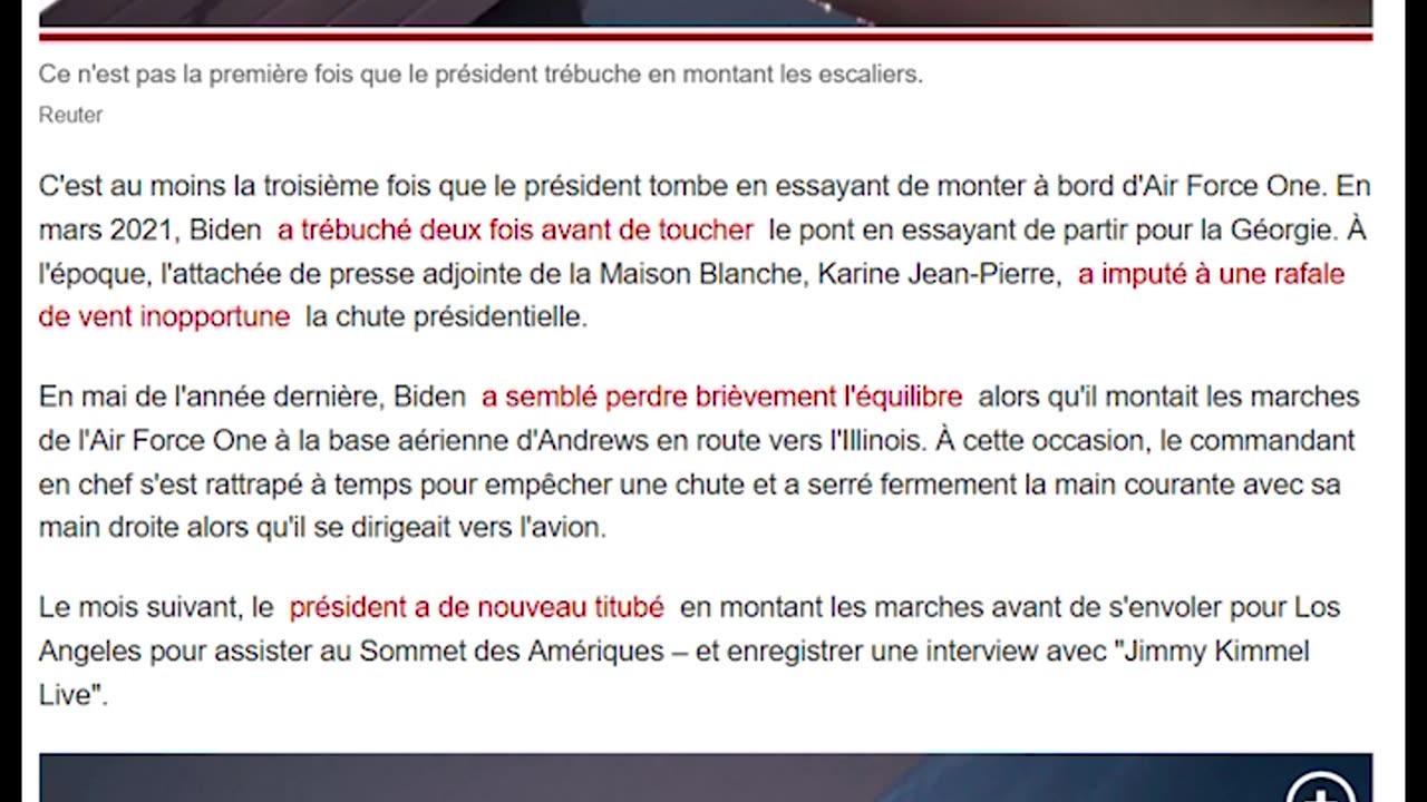 un petit pas pour un président, mais une belle trébuche pour l'humanité.... 😜😂🤣😅😋😉🤪