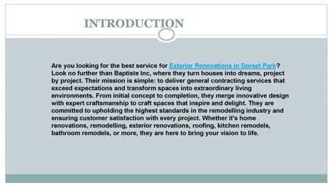Looking for the best Exterior Renovations in Dorset Park
