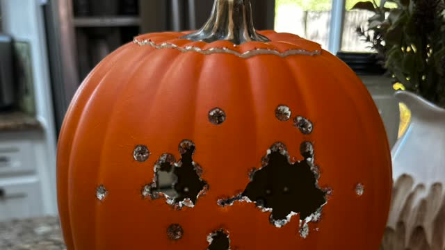Pumpkin Carving w/ Guns Part 2