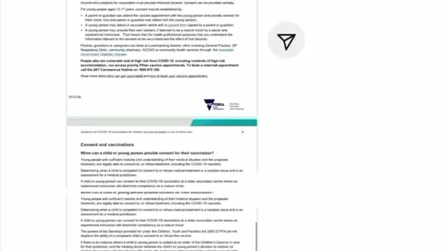 URGENT Australian Whistleblower - Child Protection Agency - Forced to Vax Kids