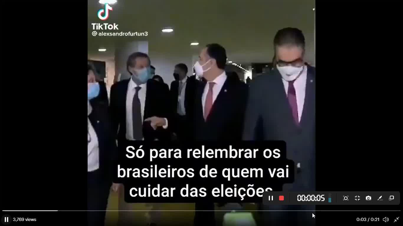 Quero ver o ministro Barroso e o STF dizer que esse vídeo é faknews.