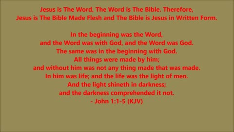 Godliness | Jesus Is The Bible Made Flesh - RGW Teaching