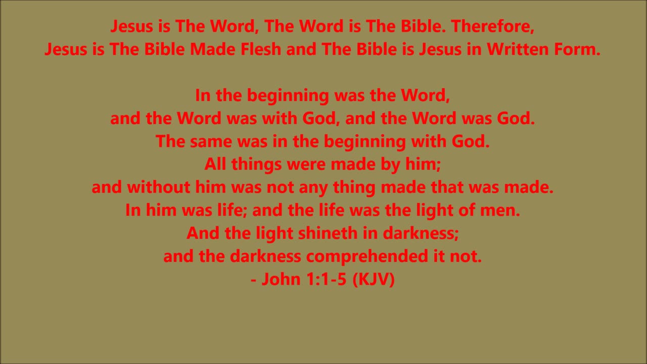 Godliness | Jesus Is The Bible Made Flesh - RGW Teaching