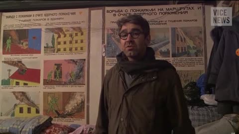 Ukraine after war. Bomb shelter were build up for nuclear war, but used in a civil war