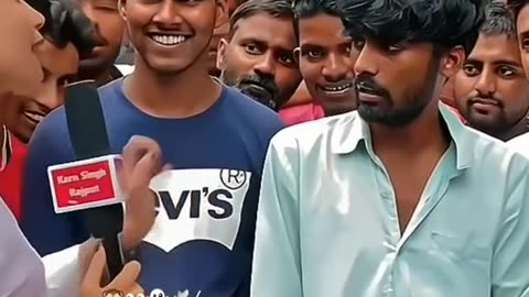 Mazdhoor funny video with lady reporter