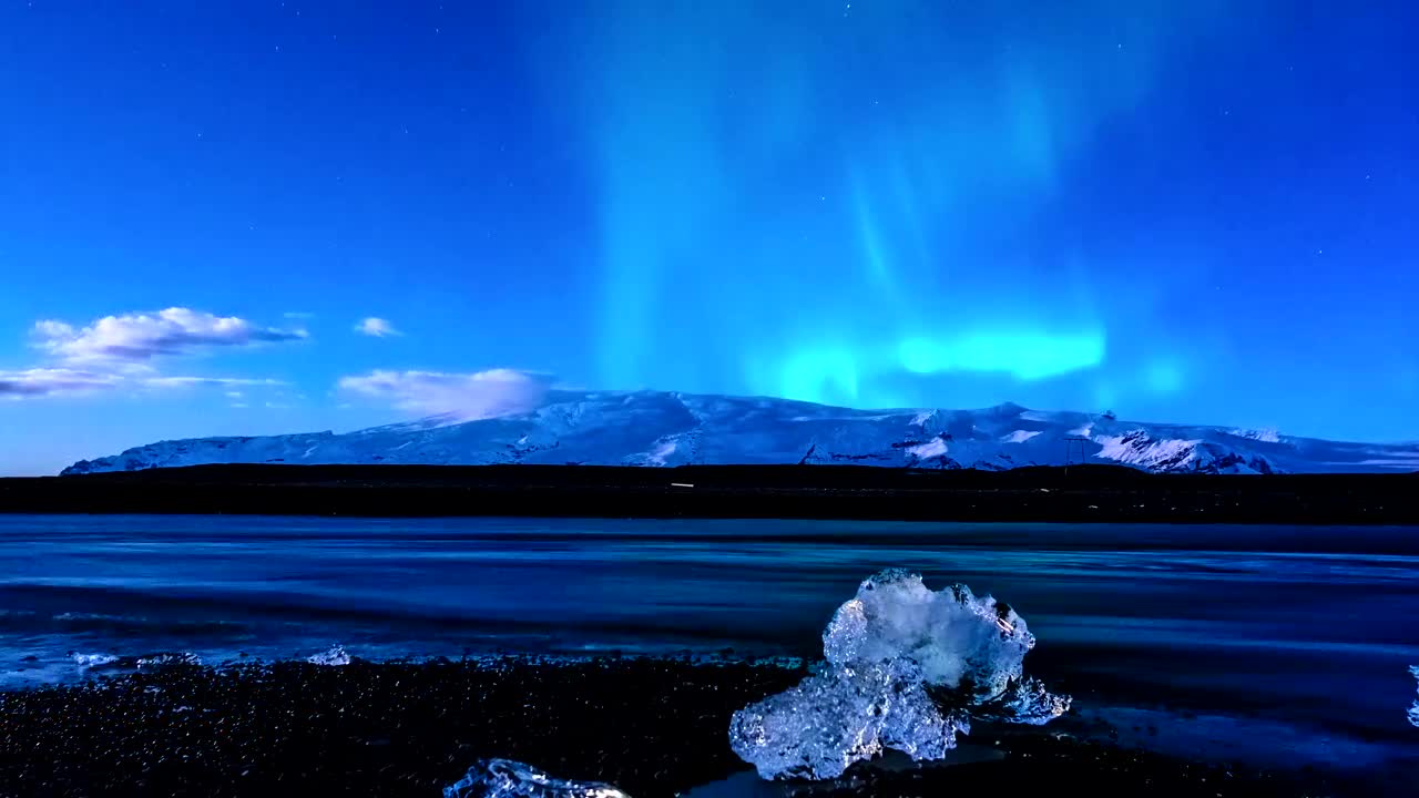 Aurora Borealis in Iceland 4k