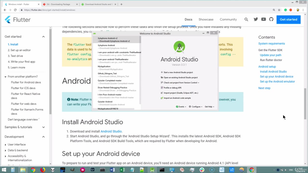 4. Windows Setup Step 2 - Install Android Studio