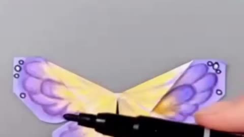 Amazing paper art | Make a butterfly with paper