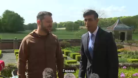 Zelenskiy met Rishi Sunak