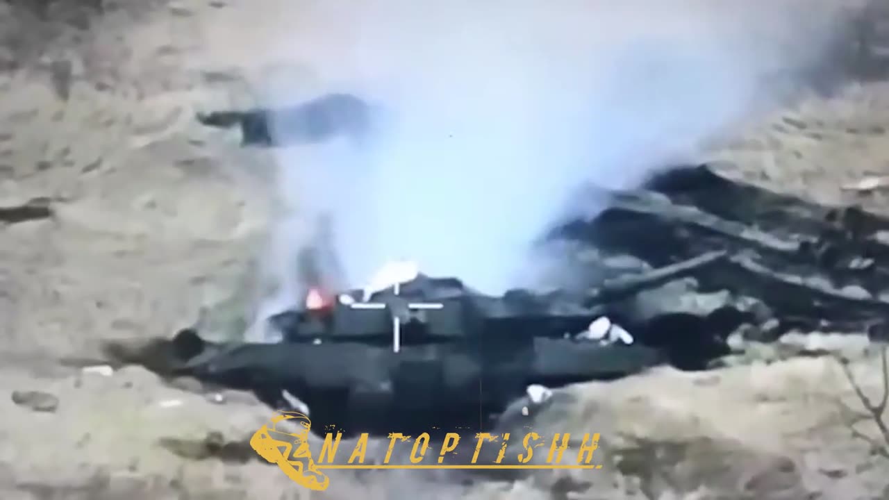 A modification of the German Leopard 2A5 was destroyed by Russian FPV drones