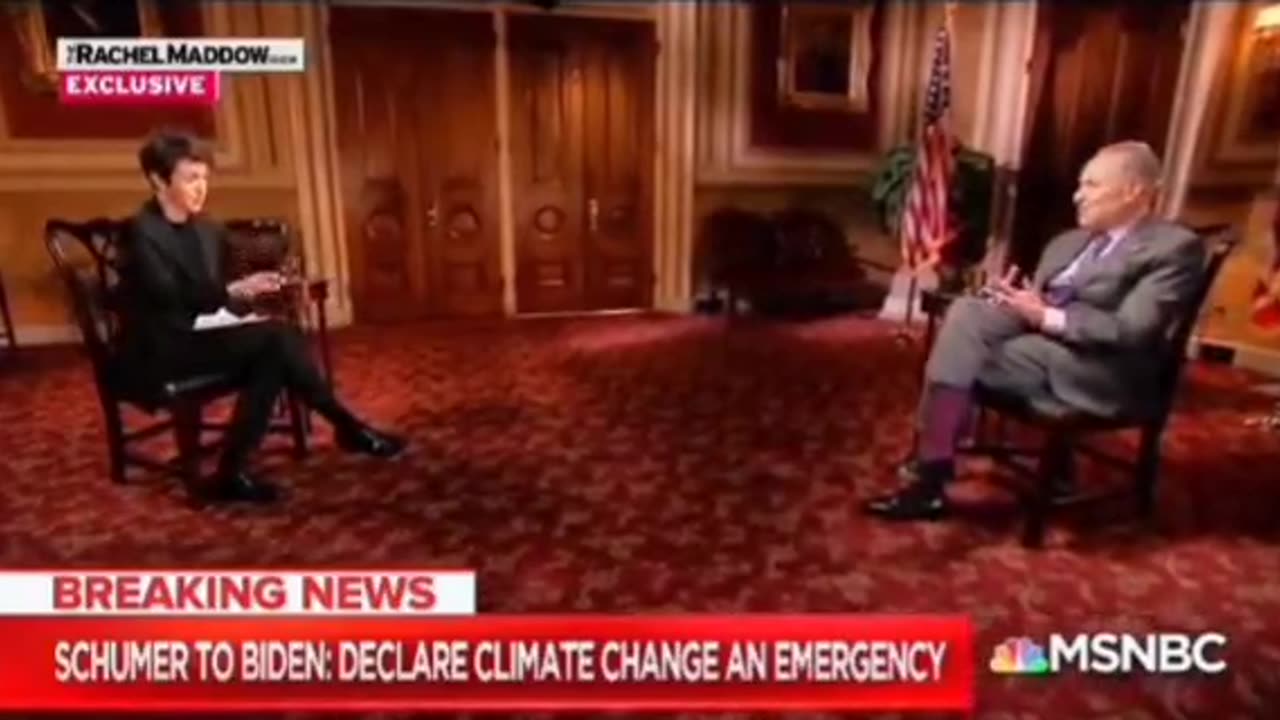 Schumer called for Biden to declare a climate emergency.