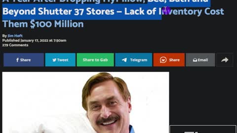 Bed Bath And Beyond Closing Stores A Year After Dumping MyPillow