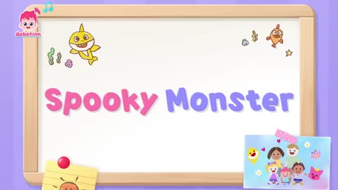 BEBEFINN !1HOUR 👻 👻 BOO ! SPOOKY MONSTER SONG ON LOOP !! BEBEFINN HALLOWEEN !!!