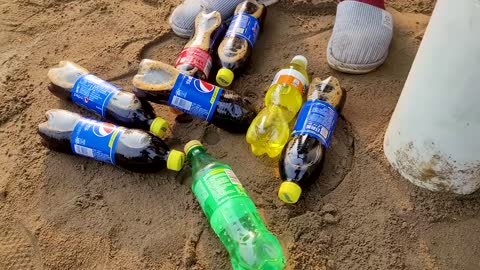 Coca Cola, Different Fanta,Mtn Dew,Pepsi,Sprite and Toy snake vs Mentos in Big Underground Spiderman