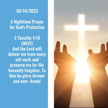 Nighttime Prayer for God's Protection #youtubeshorts #godslove #grace #jesus #god #mercy #faith