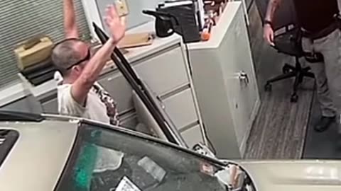 Drunk Drives Into cop precinct