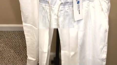 LOCALMODE Men's Casual Lightweight Linen Trousers Drawstring Elastic Waist Summer Beach Pants Review