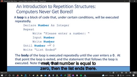 PLD L4 Lec 1 Iterations Intro Looping