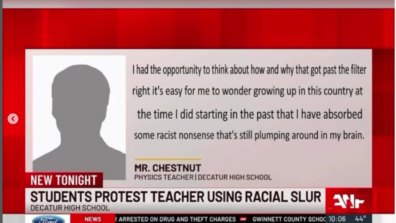 Breaking News! Student's walkout do to teacher using "N word"