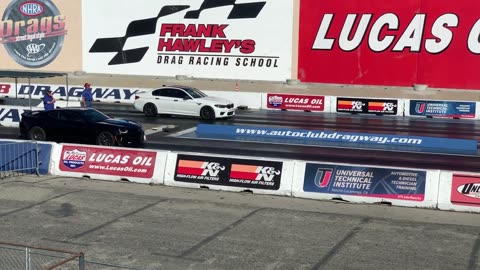 Camaro zl1 vs bmw m5 f90 drag race