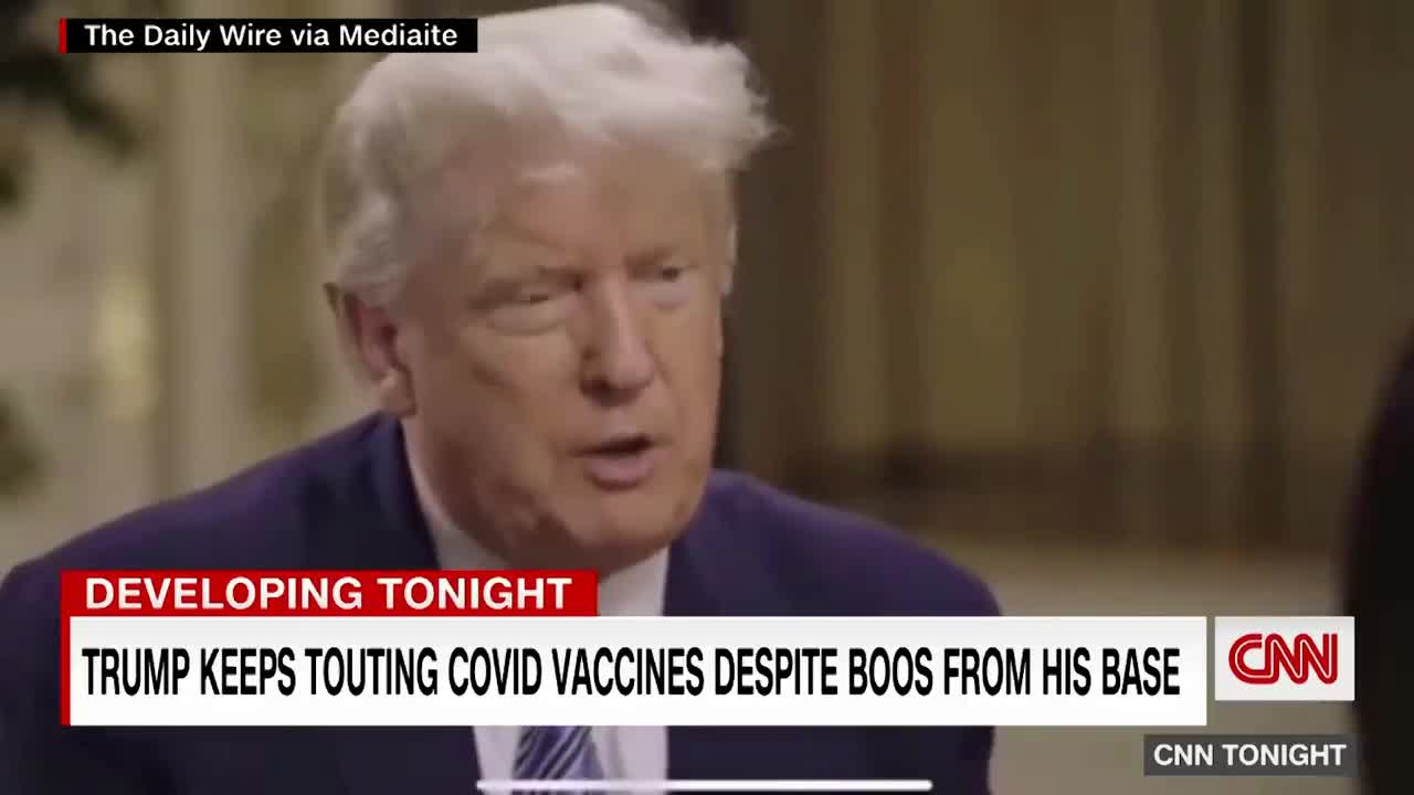 Trump claims "The Vaccine Worked" "People Aren't Dying When They Take The Vaccine"