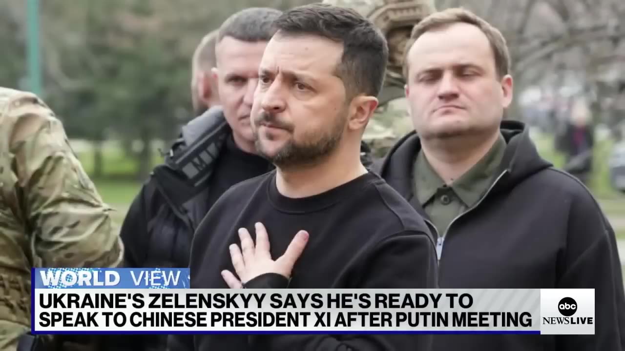 Zelenskyy says he is ready to meet with Chinese President Xi Jinping[720p-HD]