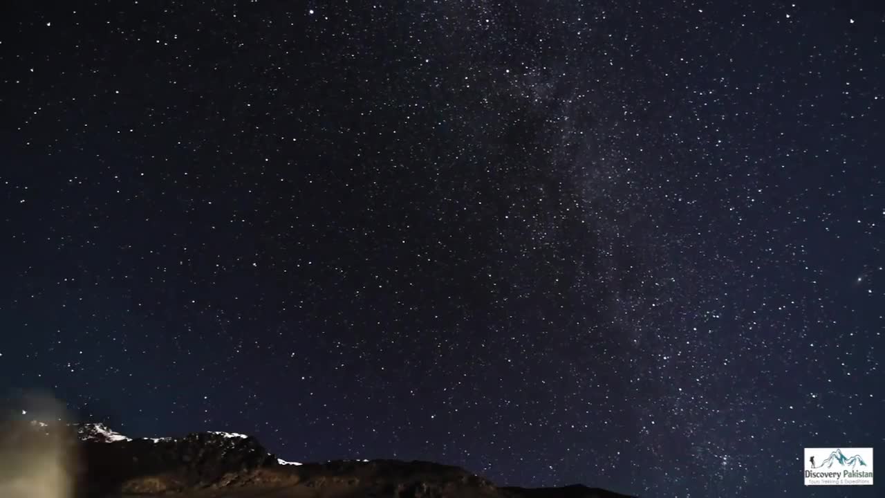 Night View Milk-way of Hunza & Fairy Meadows