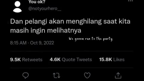Qoutes Love Part #1 (Payung akan dilepas saat melihat pelangi)