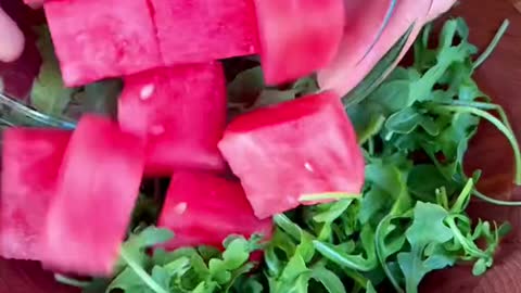 Replying to @lucklessfish HEIRLOOM TOMATO AND WATERMELON SALAD 😍